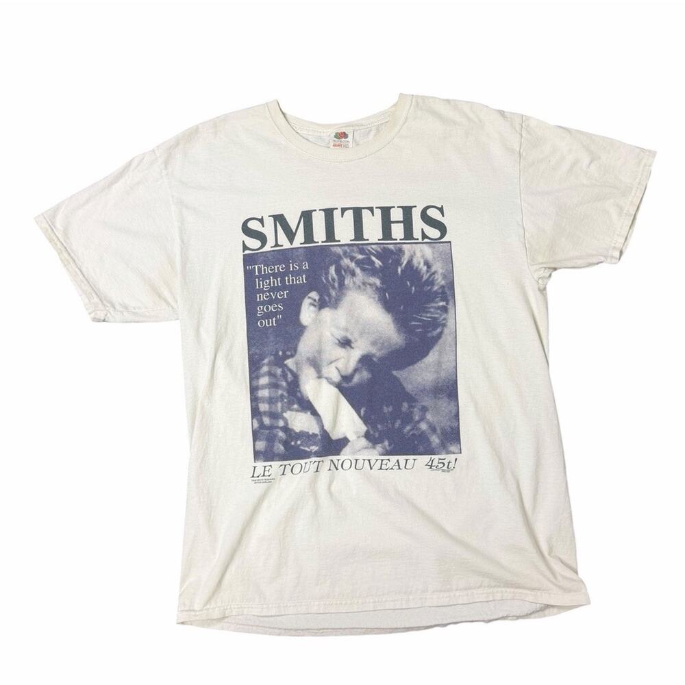 Vtg Y2K The Smiths Men's L There Is A Light That Never Goes Out T-Shirt As Is